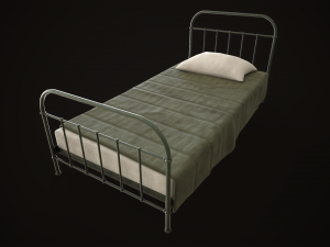 Old metal Bed Model 3D