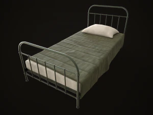 Old metal Bed 3D Model