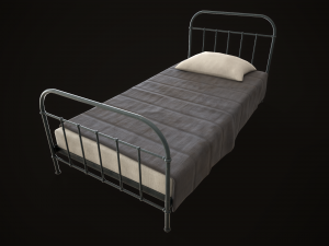 Old metal Bed Model 3D