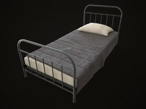 Old metal Bed 3D Model