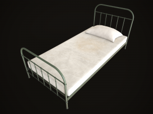 Old metal Bed Model 3D