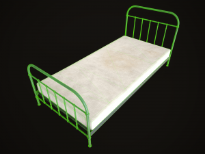 Old metal Bed Model 3D