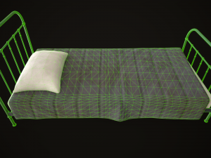 Old metal Bed Model 3D