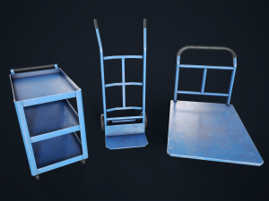 Industrial trolleys Modèle 3D