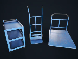 Промышленные тележки 3D Модель