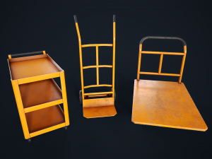 Industrial trolleys 3D Model