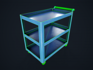 Industrial trolleys 3D Model