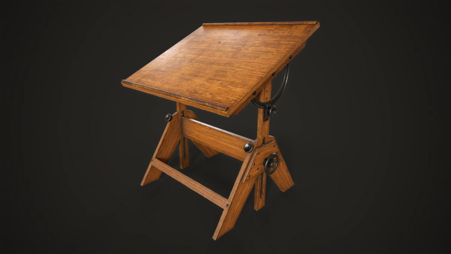 Artist drafting table 3D Model .c4d .max .obj .3ds .fbx .stl .blend 