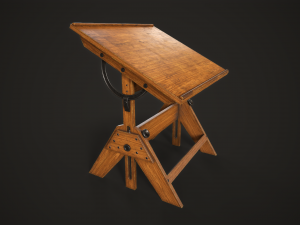 Artist drafting table Modelo 3D