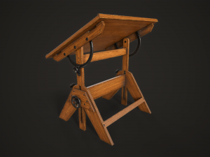Artist drafting table Modelo 3D