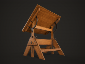 Artist drafting table Modelo 3D