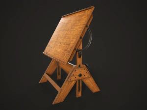 Artist drafting table 3D Model