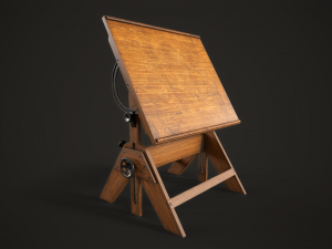 Artist drafting table Modelo 3D