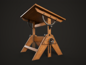 Artist drafting table Modelo 3D