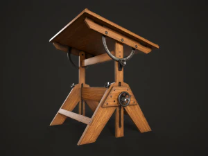 Artist drafting table 3D Model