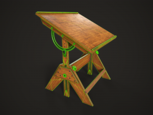 Artist drafting table Modelo 3D