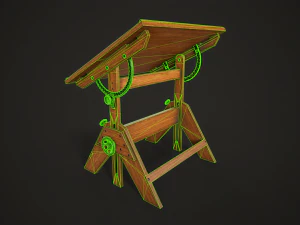 Artist drafting table 3D Model