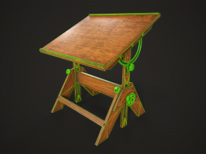 Artist drafting table Modelo 3D