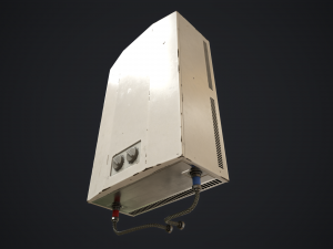 Domestic Water Boiler 3D Model