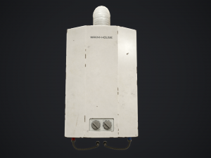 Domestic Water Boiler 3D Model