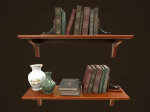 Vintage Bedroom Pack 3D Model