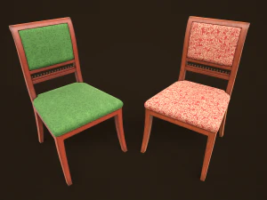 Vintage Bedroom Pack 3D Model