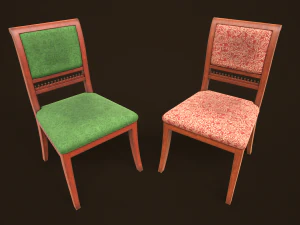 Vintage Bedroom Pack 3D Model