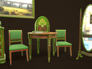 Vintage Bedroom Pack Modèle 3D