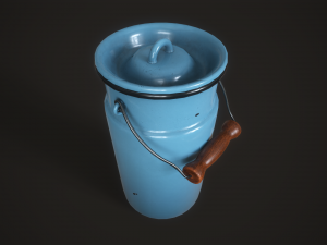 Enamel tableware set Modello 3D