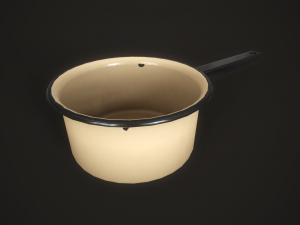Enamel tableware set Modello 3D