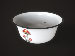 Enamel tableware set Modello 3D