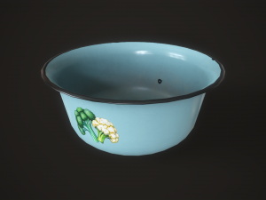 Enamel tableware set Modello 3D