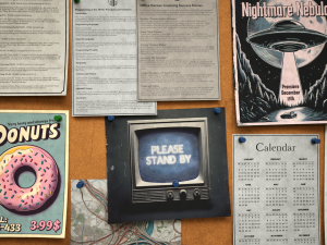 Office pinboard Model 3D