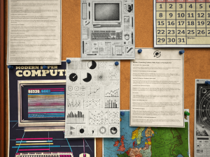 Office pinboard Model 3D