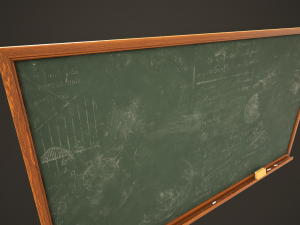 Classic Chalkboard 3Dモデル