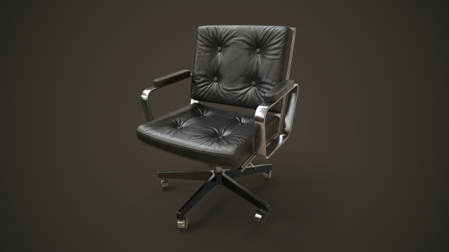 Office chair Modelo 3D .c4d .max .obj .3ds .fbx .stl .blend 