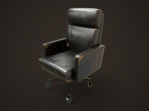 Leather Office Armchair 3Dモデル