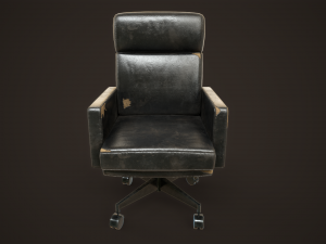 Leather Office Armchair 3D Model