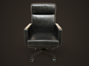 Leather Office Armchair 3D Model