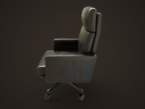 Leather Office Armchair 3D Model