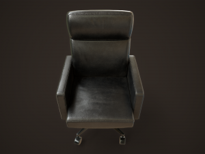 Leather Office Armchair 3D Model