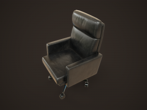 Leather Office Armchair 3D Model