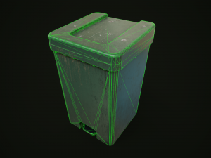 Dirty trash can Modelo 3D
