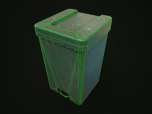 Dirty trash can 3D Model