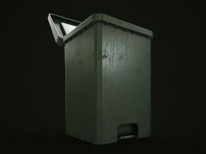 Dirty trash can Modelo 3D