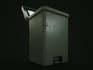 Dirty trash can 3D Model