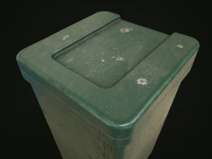 Dirty trash can 3D Model