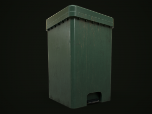 Dirty trash can Modelo 3D
