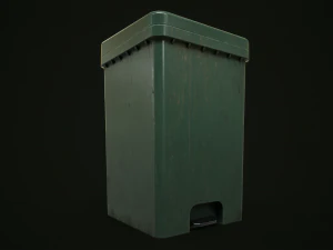 Dirty trash can 3D Model