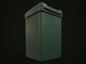 Dirty trash can 3D Model